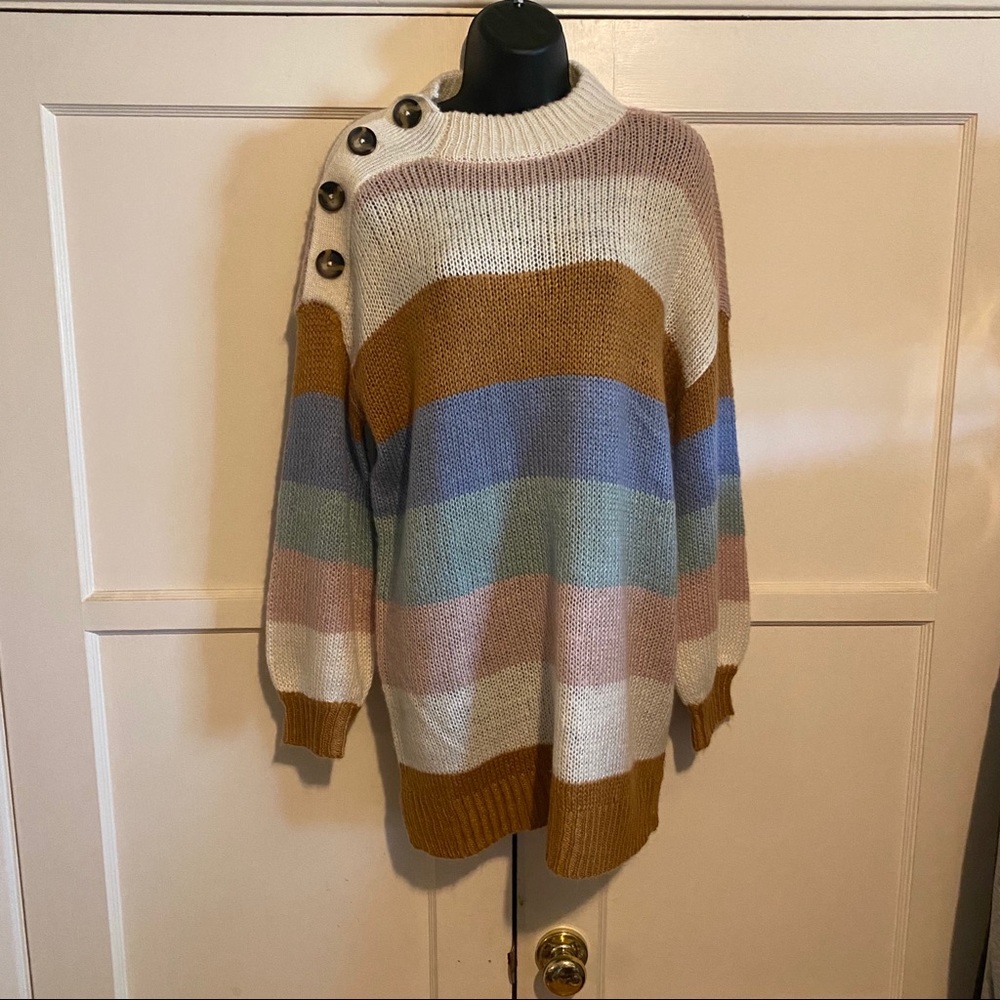 American Rag Striped oversized sweater XXL - Picture 3 of 16